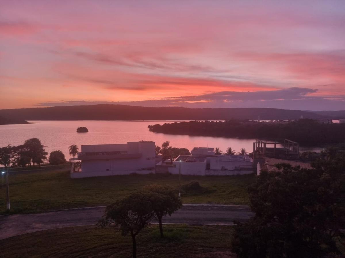 קאלדס נובאס Enseada Nautico Apart Flat I Vista Para O Lago Corumba מראה חיצוני תמונה